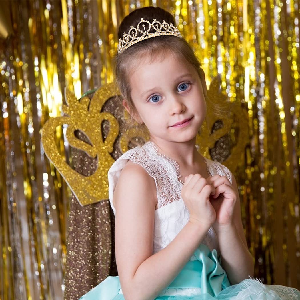 COCIDE Birthday Silver Tiara and Crowns Kit - Silver Tiara, Crown, Sash, Rhinestone Headband, Glitter Sash for Women & Girls Birthday Party Decorations