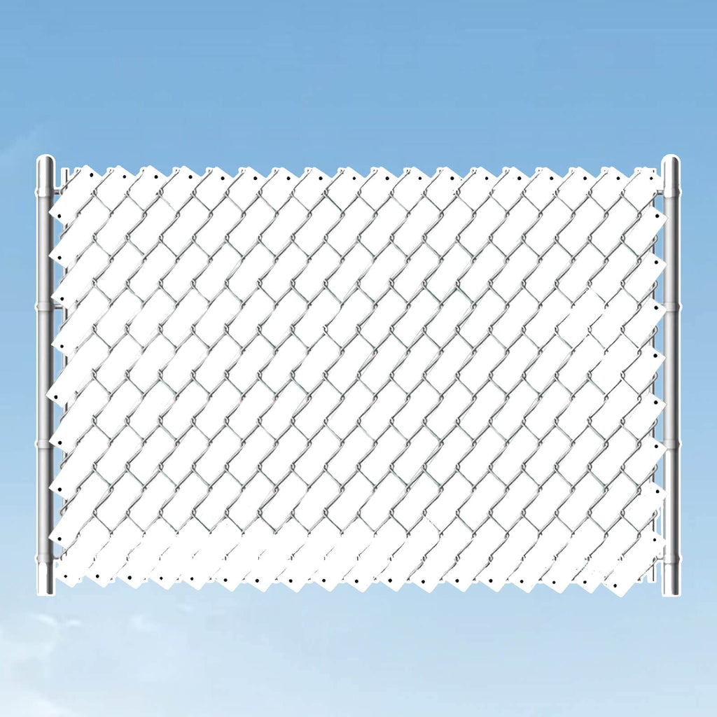 Chain Link Fence Privacy Tape, 246ft x 0.15ft Chain Link Fence Slats, Fence Covering Privacy, Brown (200PCS Button + Puncher Included)