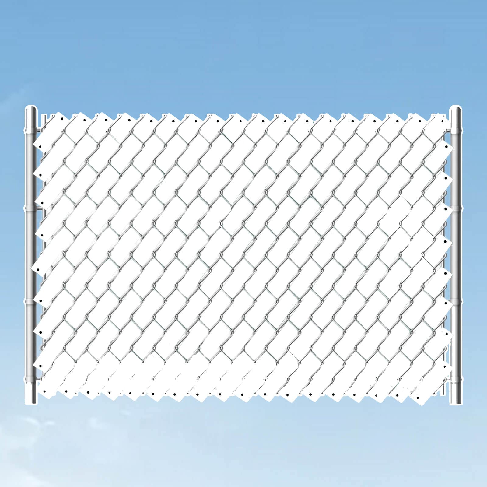 Chain Link Fence Privacy Tape, 246ft x 0.15ft Chain Link Fence Slats, Fence Covering Privacy, Brown (200PCS Button + Puncher Included)