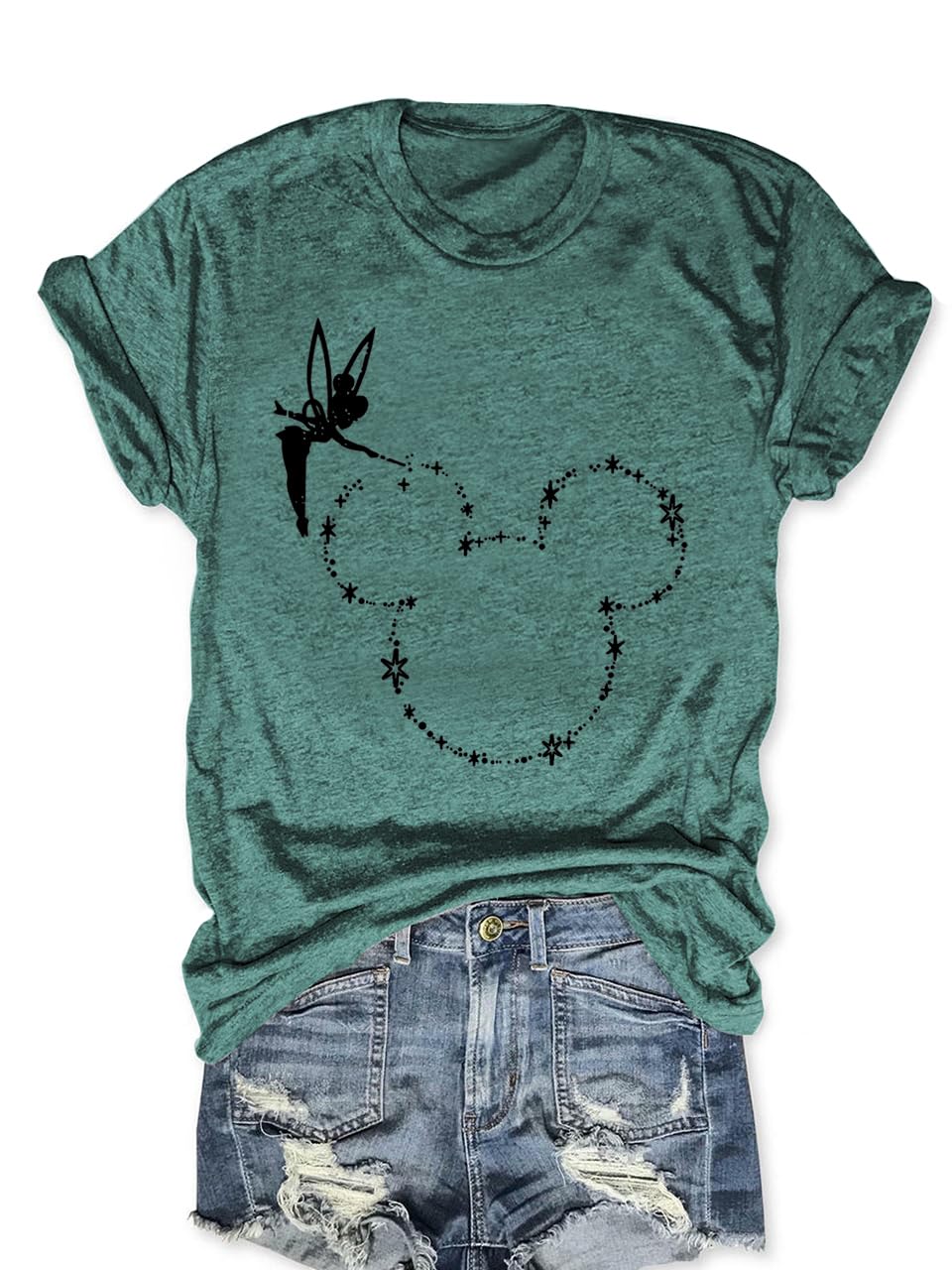 Magic Kingdom Castle Shirt Casual Vacation Holiday Short Sleeve Boho Clothes for Women Summer Cute Tops
