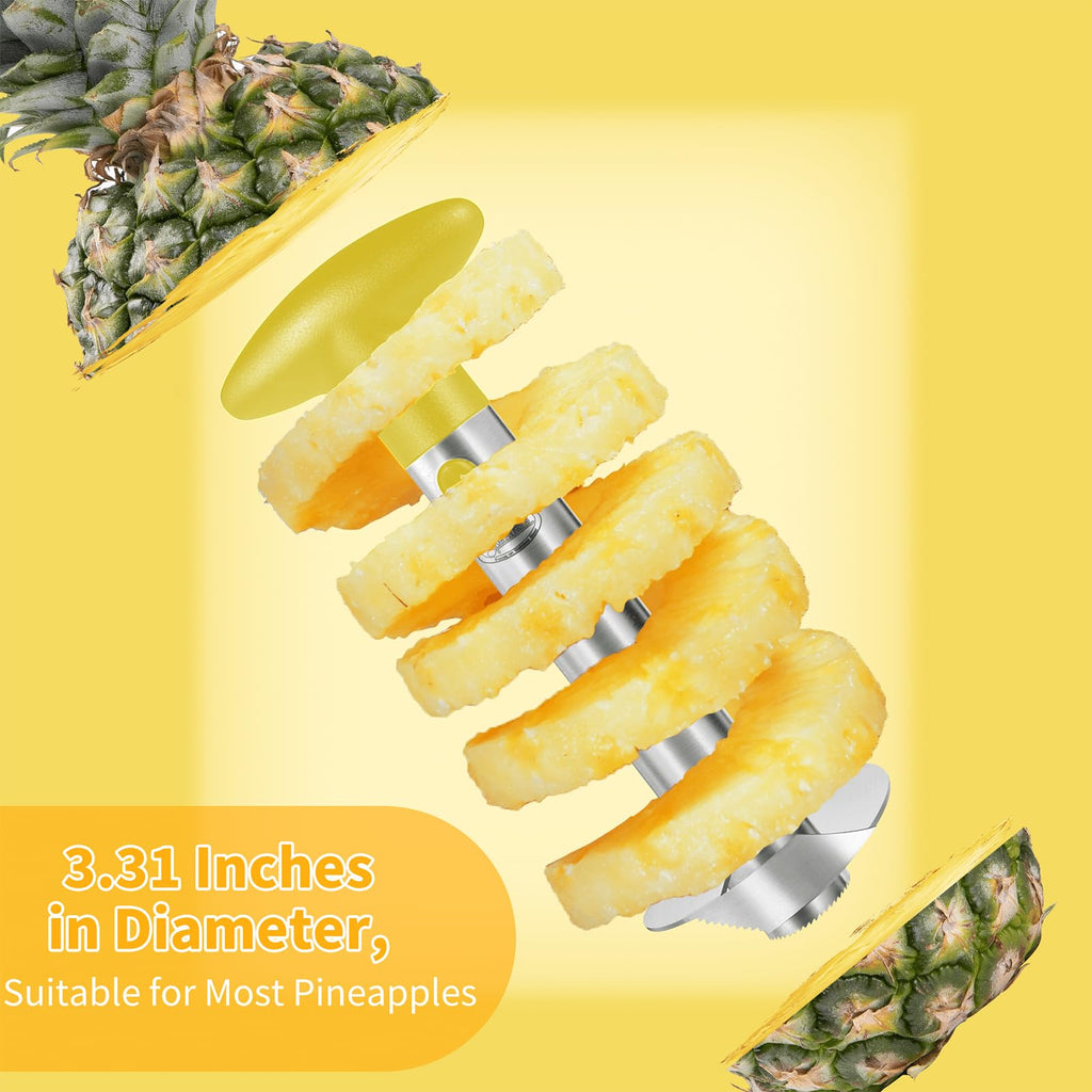 Pineapple Corer, [Upgraded, Reinforced, Thicker Blade] Newness Premium Pineapple Corer Remover, Stainless Steel Pineapple Core Remover Tool for Home & Kitchen with Sharp Blade for Diced Fruit Rings