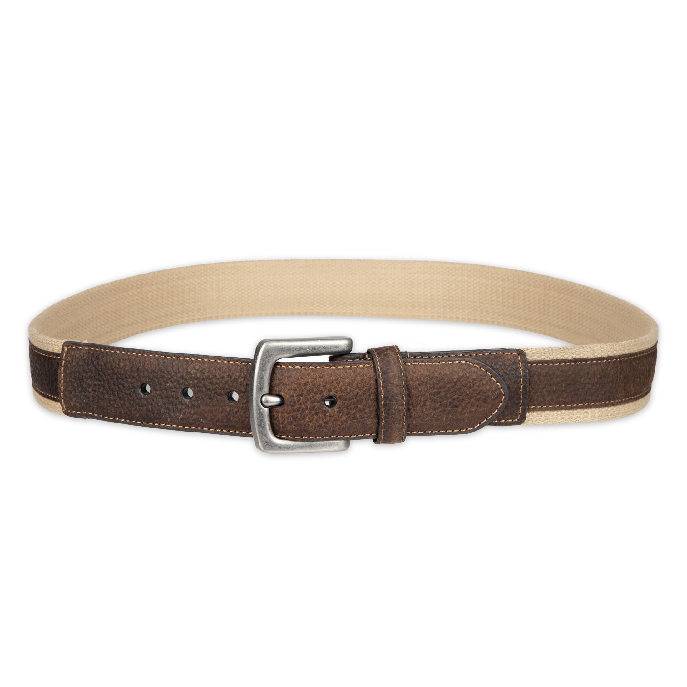 Columbia Men's Leather Casual Belt Tan & Brown Classic Style for Everyday Wear