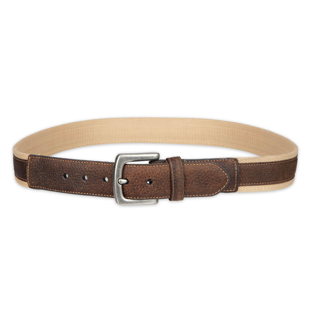 Columbia Men's Leather Casual Belt Tan & Brown Classic Style for Everyday Wear