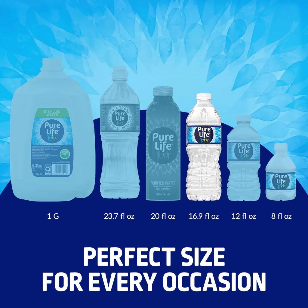 Pure Life Purified Bottled Water, 12 Pack - Still Drinking Water Enhanced with Minerals for a Crisp Taste - 16.9 Fl Oz - Toy Story 5 Packaging Graphics