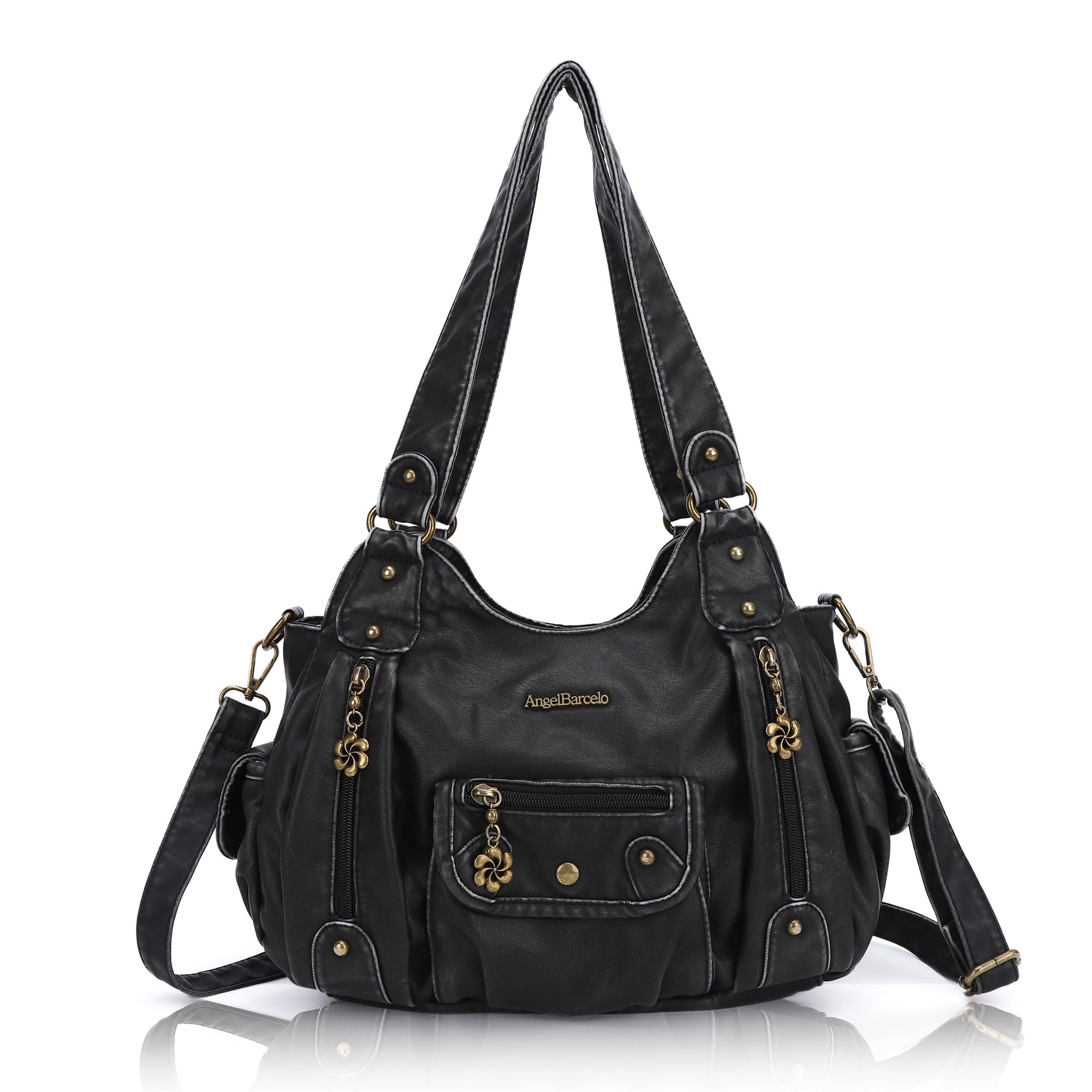 Angel Barcelo Purses for Women Soft PU Leather Shoulder Bag Crossbody Purse and Handbags