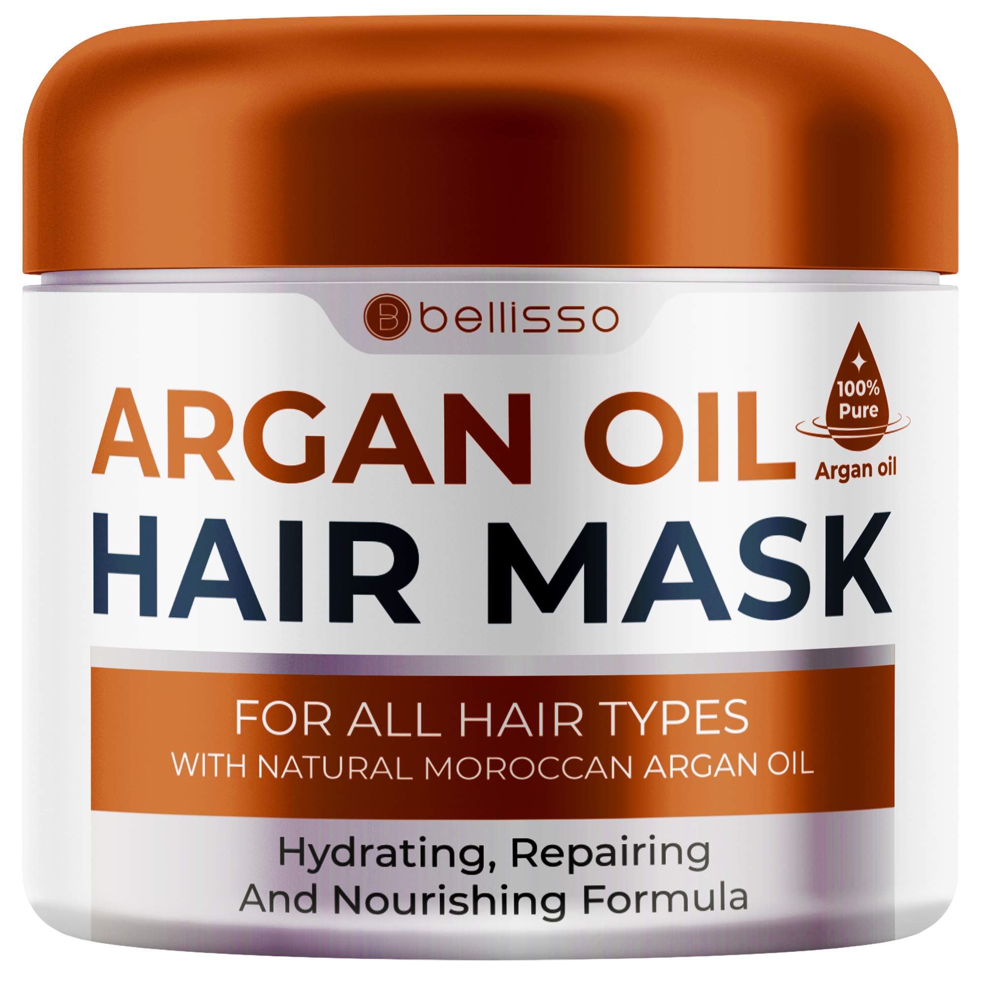 Apple Cider Vinegar Deep Conditioning Mask - Treatment for Dry Damaged Hair and Split End Repair - Sulfate Free Formula with Collagen, Keratin and Argan Oil - For Flaky Scalp and Dandruff Relief