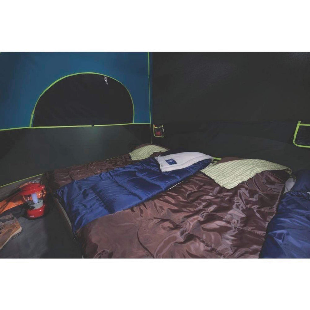 Coleman Carlsbad Dark Room Tent with Screened Porch, 4/6 Person Tent Blocks 90% of Sunlight to Keep Inside Cool, Weatherproof Shelter with Easy Setup