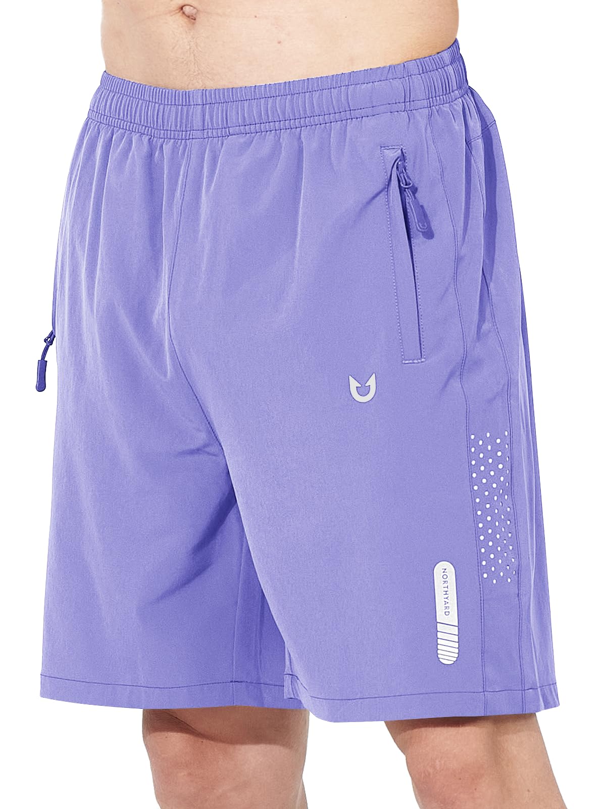 NORTHYARD Men's Athletic Running Shorts Gym Workout 7"/9"/5" Quick Dry Lightweight Sports Basketball Tennis 3 Zipper Pockets