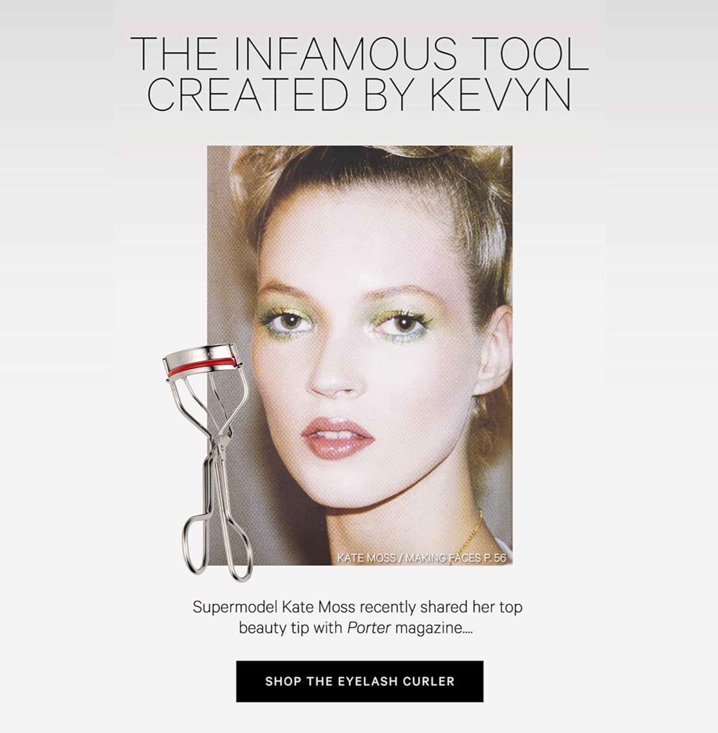 Kevyn Aucoin The Eyelash Curler: Easy use. Long-lasting curl of lashes effect. Wide opening. Stainless steel with two red lash cushions. Pro makeup artist tool for before & after mascara application