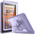 Fintie Shockproof Case for All-New Fire HD 10 Tablet (13th Generation 10.1", 2023 Release), [Tuatara] Rugged Unibody Hybrid Bumper Kickstand Cover with Built-in Screen Protector, Black