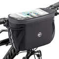 WOTOW Bike Handlebar Insulated Bag, Bike Front Phone Bag Cooler Storage Pouch With TPU Touch Screen Insulation Bicycle Frame Bag Strap On Cycling Accessories for Outdoor Hiking Travel Assistants
