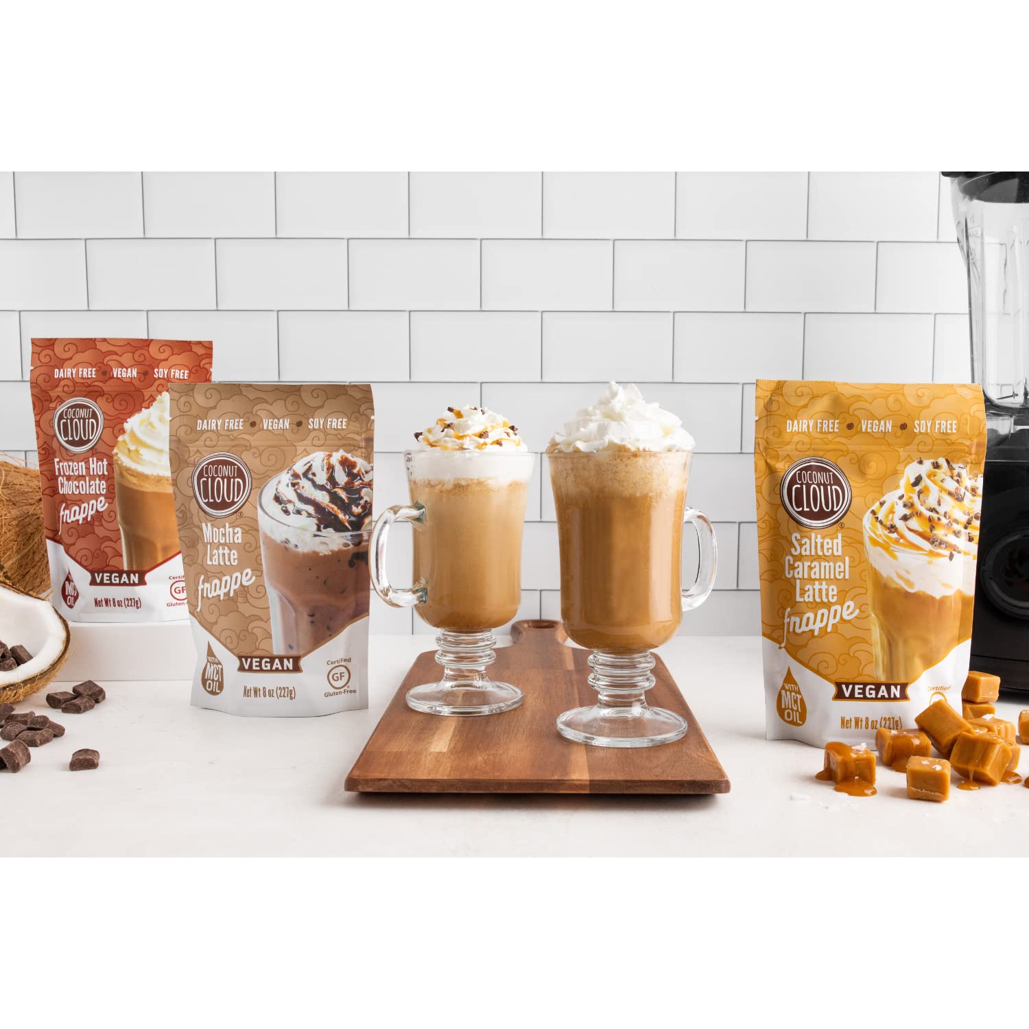 Coconut Cloud: Vegan, Natural, Delicious, Creamy Chocolate | Made in Colorado from Premium Milk Powder (Non-GMO, Gluten Free), Winter Cocoa Bundle, 7oz Each (Original, Toasted Marshmallow & Peppermint)…