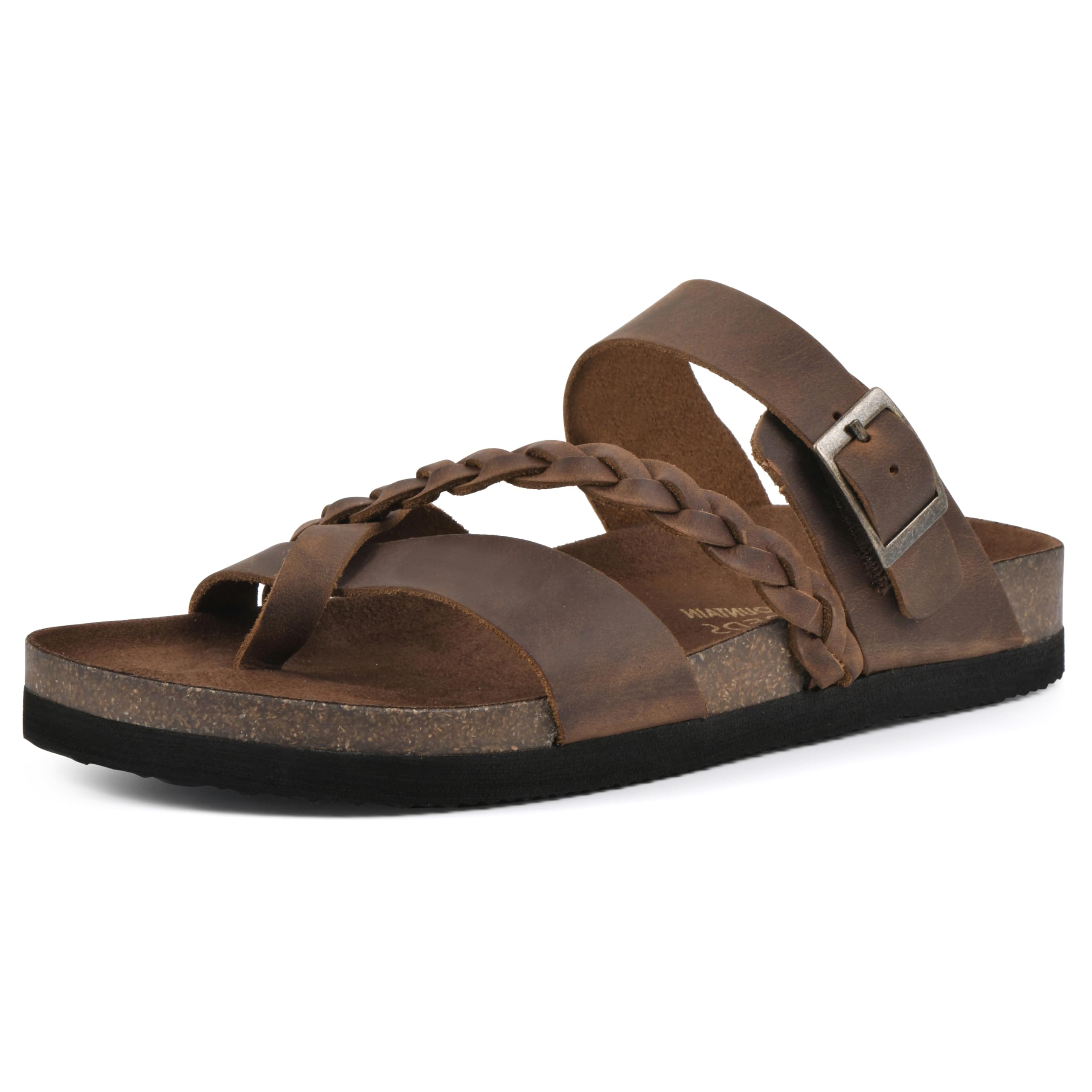 White Mountain Women's Hazy Braided Footbed Sandal