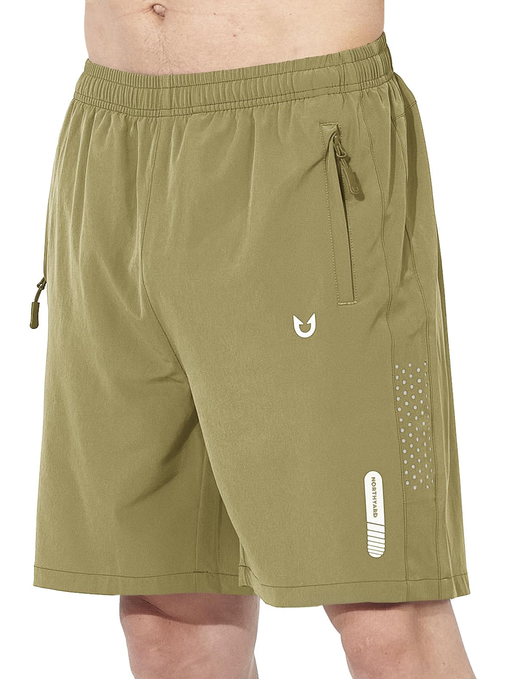 NORTHYARD Men's Athletic Running Shorts Gym Workout 7"/9"/5" Quick Dry Lightweight Sports Basketball Tennis 3 Zipper Pockets