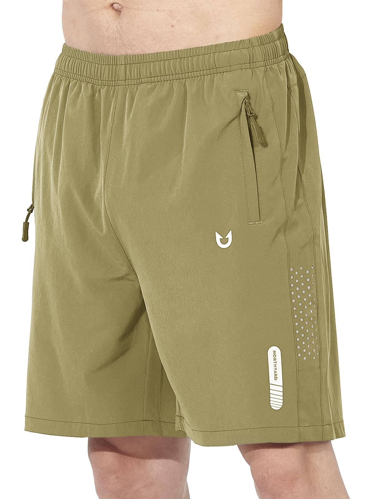 NORTHYARD Men's Athletic Running Shorts Gym Workout 7"/9"/5" Quick Dry Lightweight Sports Basketball Tennis 3 Zipper Pockets