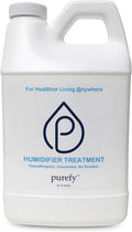 PUREFY Ultrasonic & Evaporative Humidifier - 68 oz Hypoallergenic, Unscented, No Residue, Baby Safe, Auto Cleaning