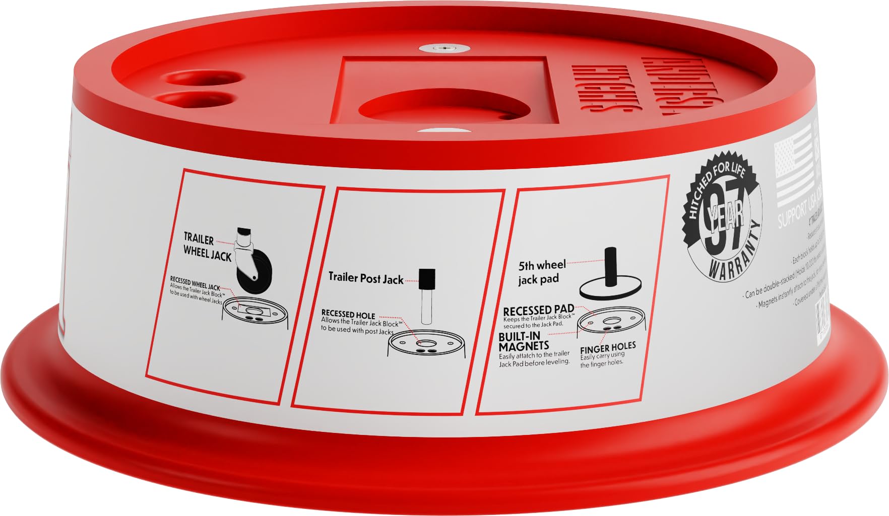 Andersen Hitches Jack Block Combo Kit with 4 Inch Block 8 Inch Block and Clean Step RV Camper Leveling and Entry System