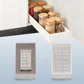 Pull out Cabinet Organizer,Width (11"-16") and Depth (17"-24") Expandable With 3 Rails,No Drill Adjustable Slide out Drawers for Kitchen,Pantry,Adhesive Roll out Shelves,for Cabinets without Lip,Black