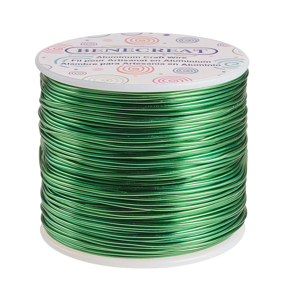 BENECREAT 9 Gauge Jewelry Craft Aluminum Wire 55 Feet Bendable Metal Sculpting Wire for Halloween Craft Floral Model Skeleton Making (Black, 3mm)