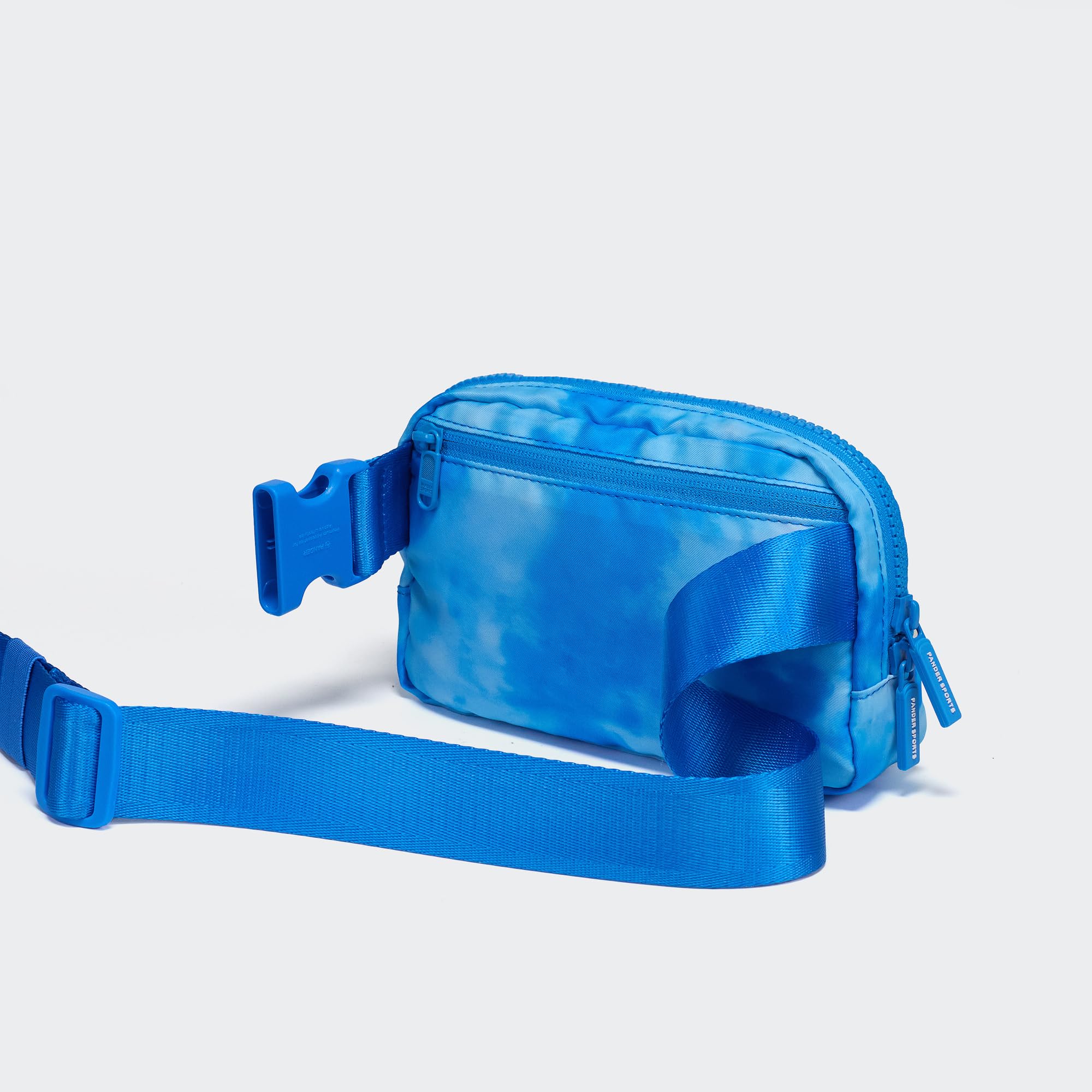 Pander Two Way Zipper Fanny Pack Nylon Everywhere Belt Bag for Women, Water Repellent Waist Packs, Crossbody Bags with Adjustable Strap (Black).