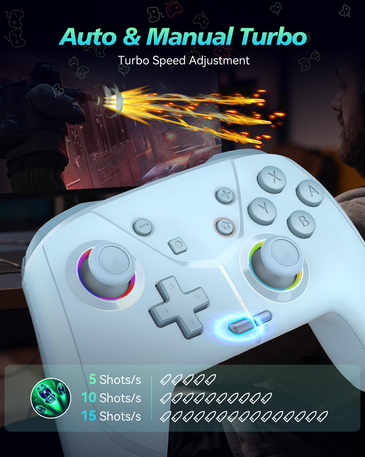 GMBACK Wireless Switch 2 Controller for Nintendo Switch 2/Switch/Lite/OLED