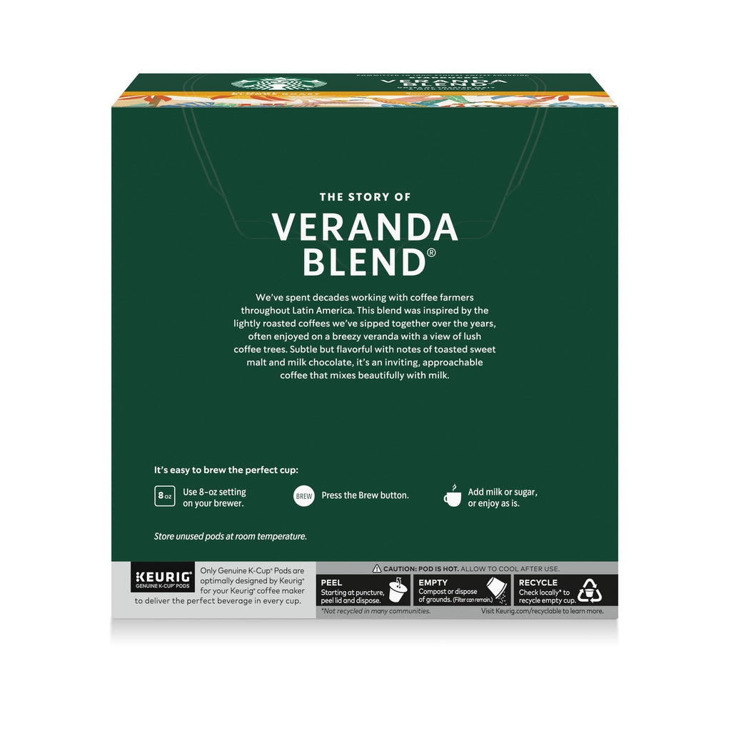 Starbucks K-Cup Coffee Pods, Starbucks Blonde Espresso Roast Hot or Iced Coffee, 22 Keurig Pods