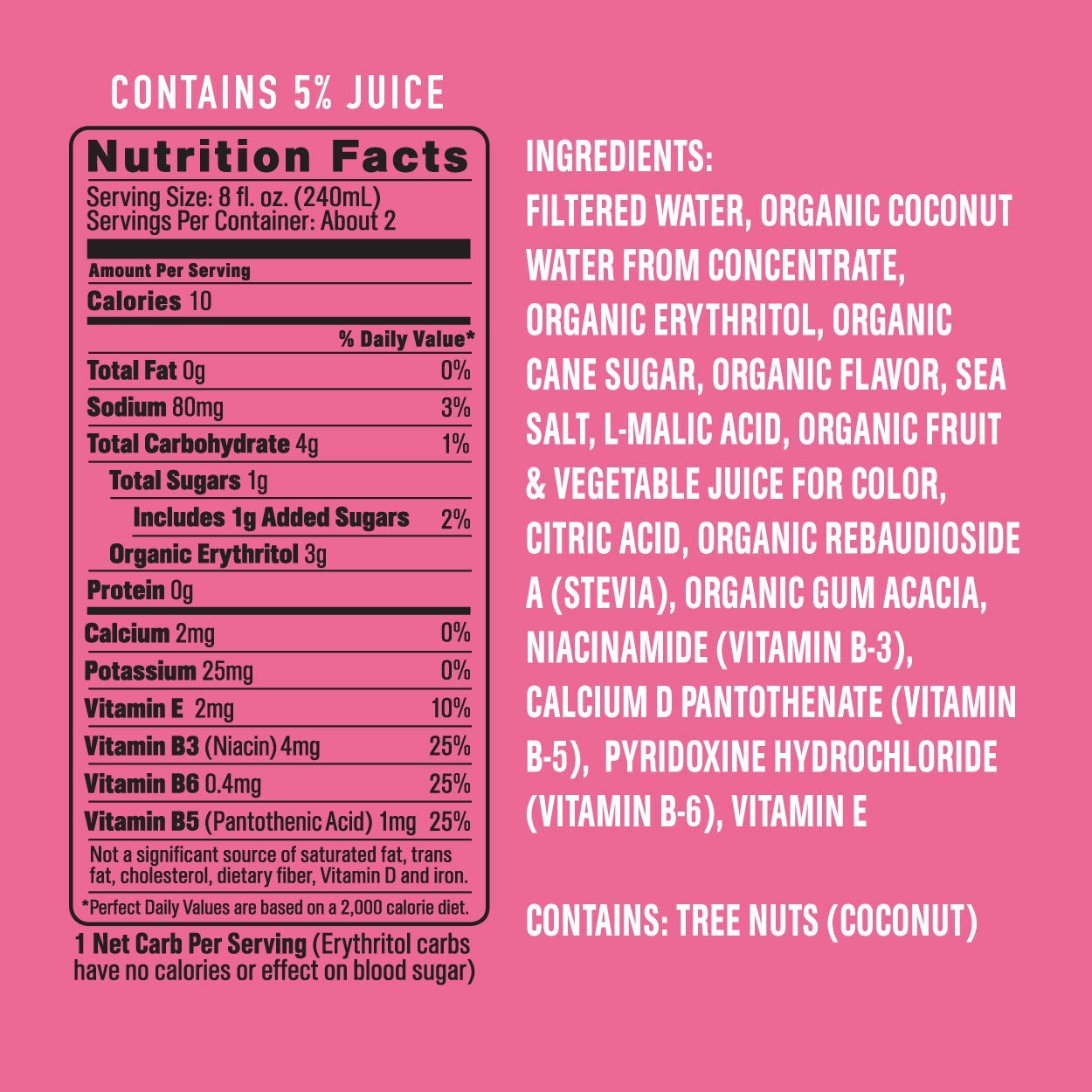 ROAR Complete Hydration Organic - Electrolyte Drinks Loaded with Vitamins C, B5, B12 - Non-GMO, Gluten-Free - Strawberry Lemonade - 12 pc