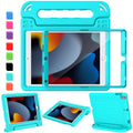 AVAWO Kids Case for iPad 10.2" 9th & 8th & 7th Generation, iPad 10.2 2021/2020/2019 Case with Built-in Screen Protector, Light Weight Shock Proof Handle Stand Friendly Cover for iPad 10.2" - Black