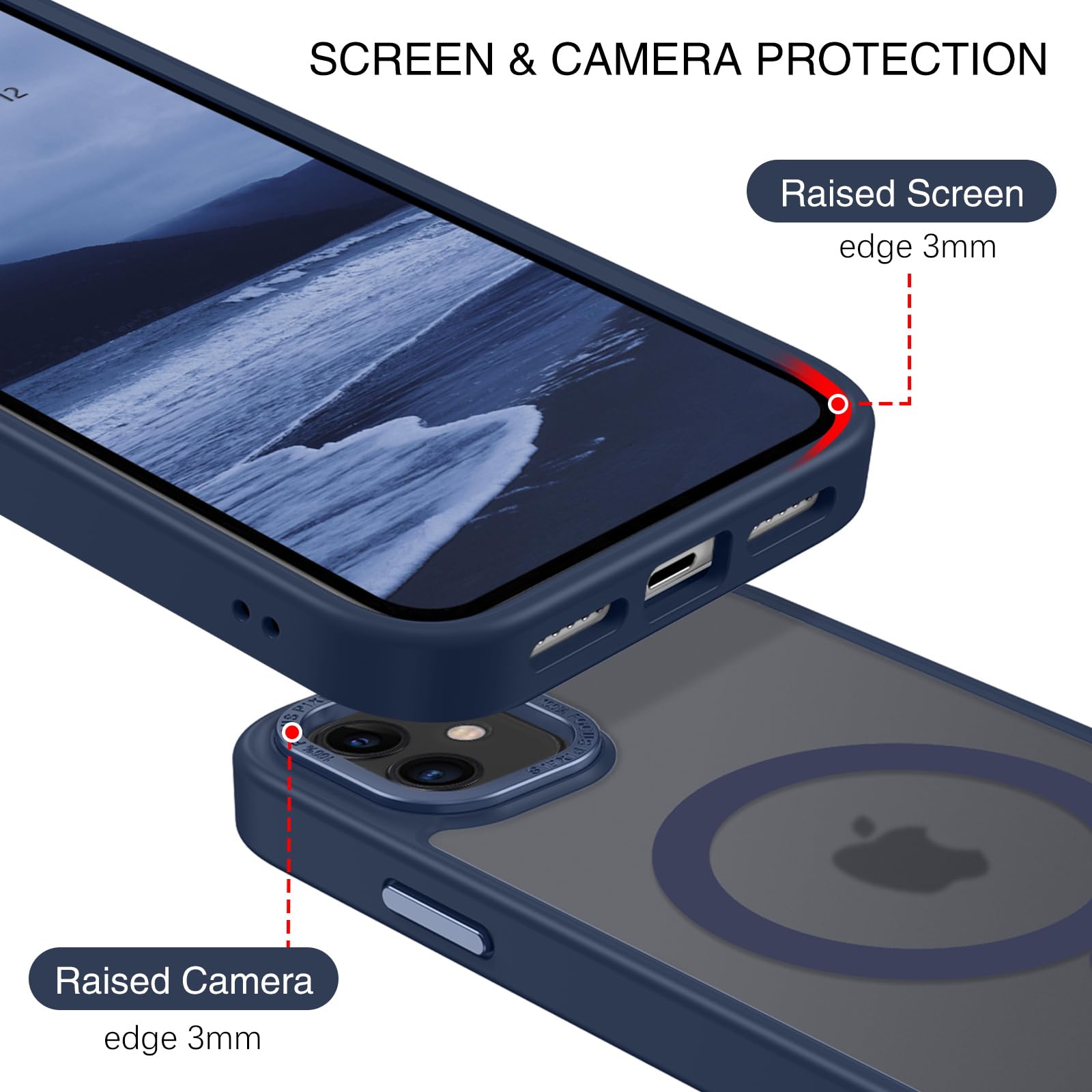 BENTOBEN for iPhone 11 Phone Case, Phone case for iPhone 11 Magnetic Case [Compatible with Mag Safe] Translucent Matte Slim Shockproof Anti-Fingerprint Protective Cover for iPhone 11 6.1’’ Black