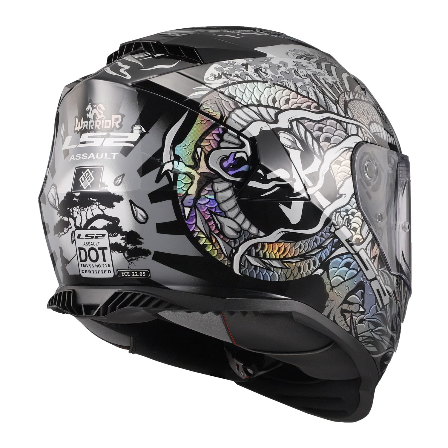 LS2 Helmets Assault Full Face Motorcycle Helmet W/ SunShield
