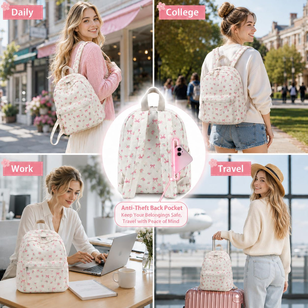 BTOOP Mini Backpack Women Girls Water-resistant Small Backpack Purse Shoulder Bag for Womens Adult Kids School Travel