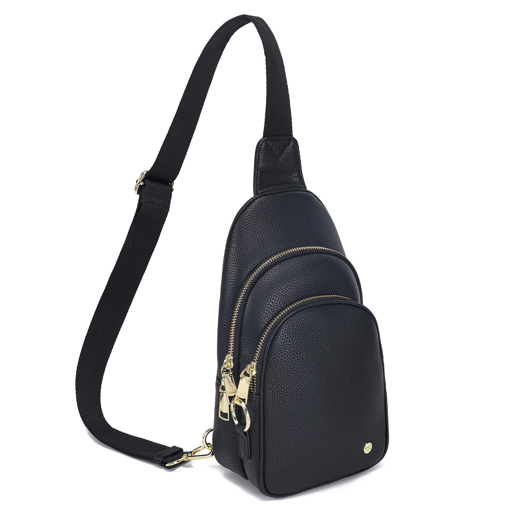 INICAT Small Crossbody Sling Bags Faux Leather Fanny Packs Purses for Women Everyday & Travel