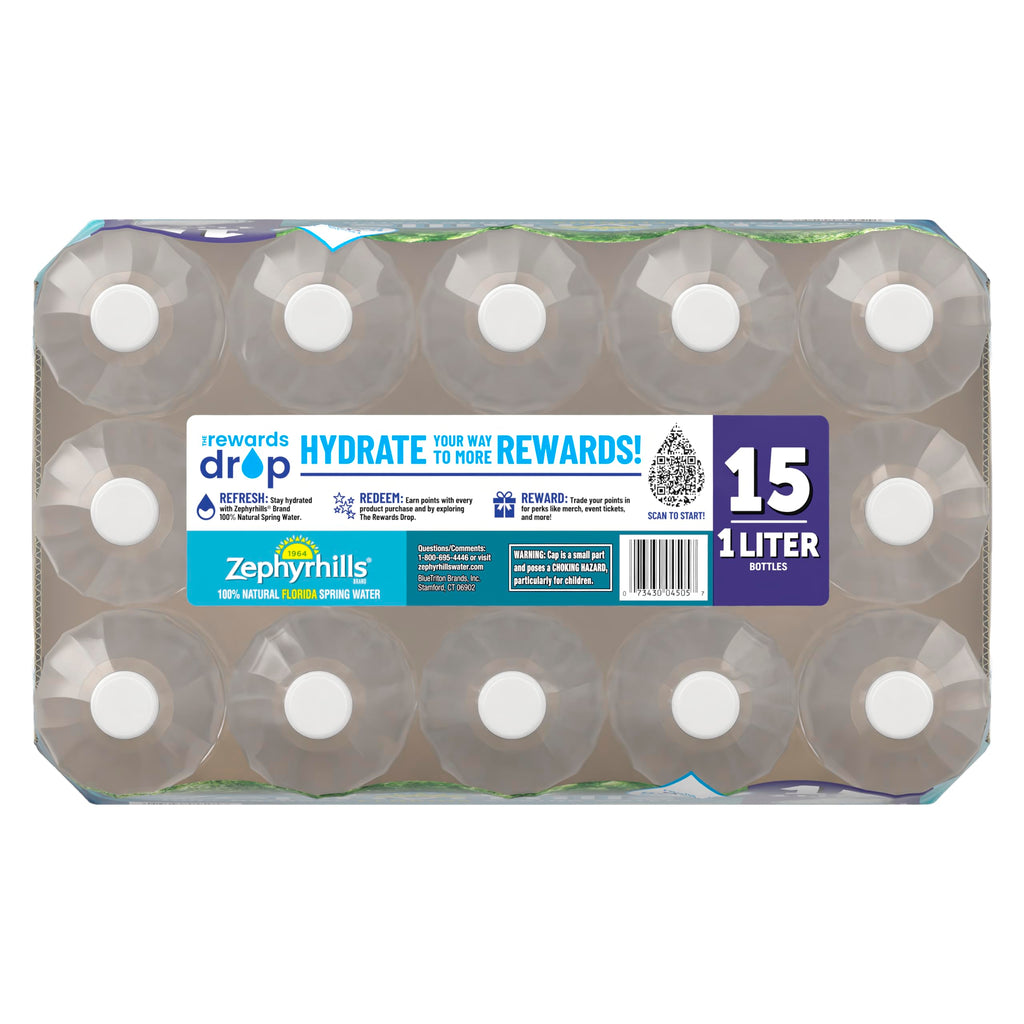 Zephyrhills Spring Water, 8 oz Mini Bottles, 48 Pack (3 Cases)