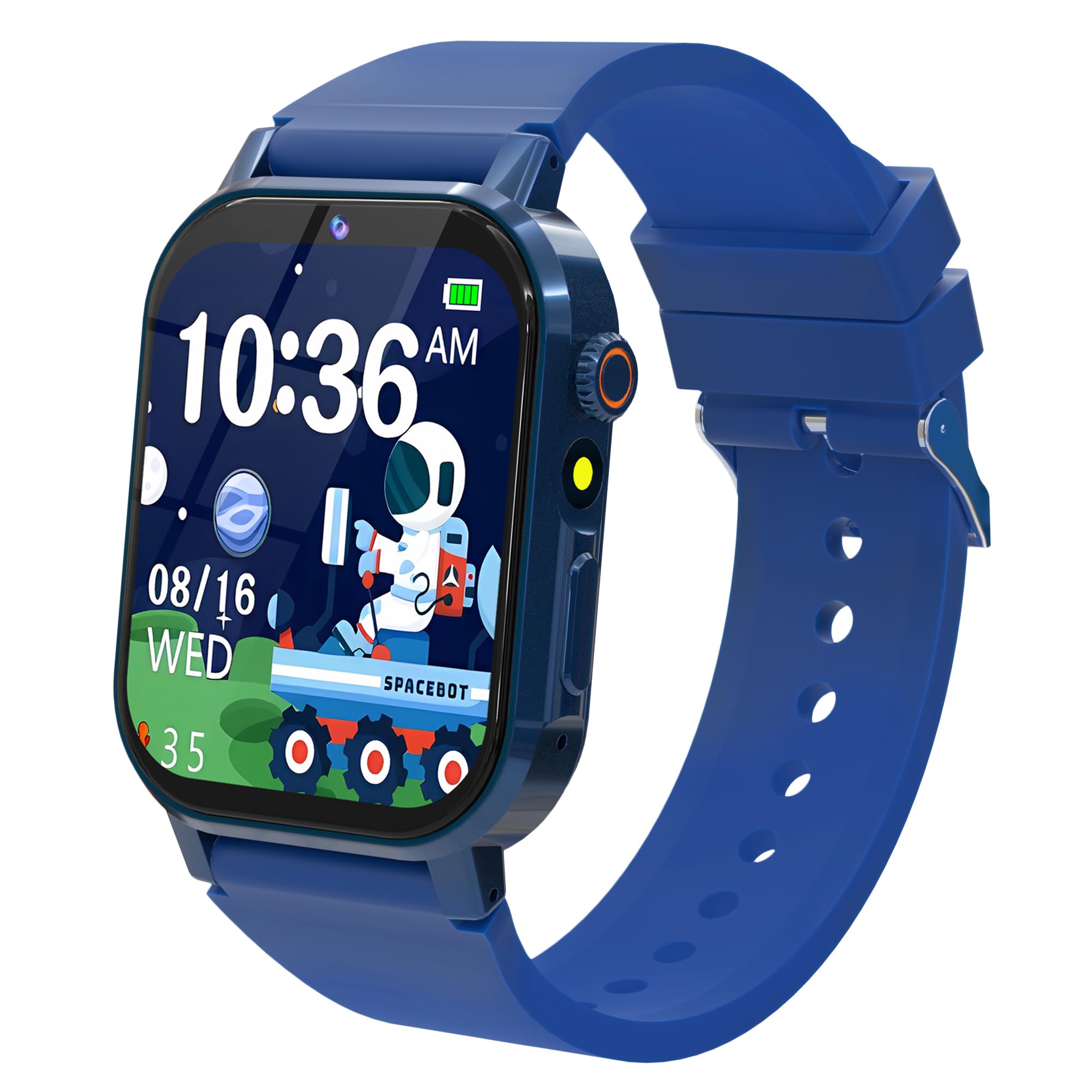 Kids Smart Watch Boys, Kids Game Smart Watch with 32 Games HD Touch Screen Video Camera Music Player Audiobooks Pedometer Flashlight Alarm Clock 12/24 hr, Toys Gift for 3-12 Years Old Boys Girls
