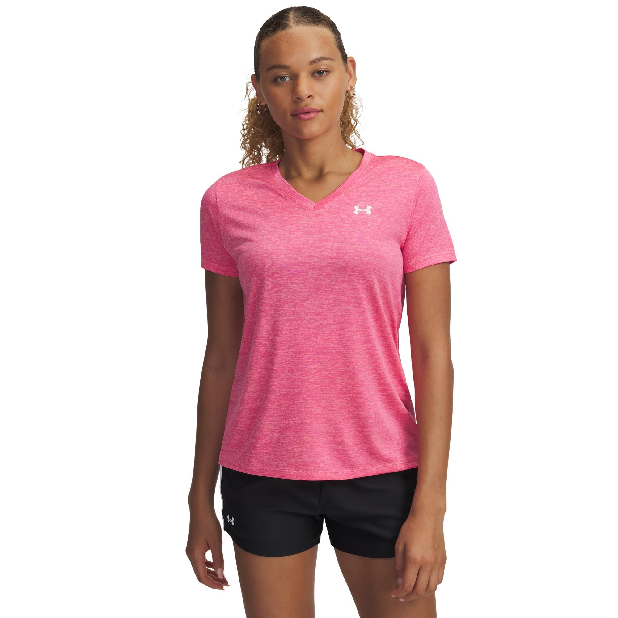 Under Armour Women's Tech Twist V Neck Short Sleeve T-Shirt