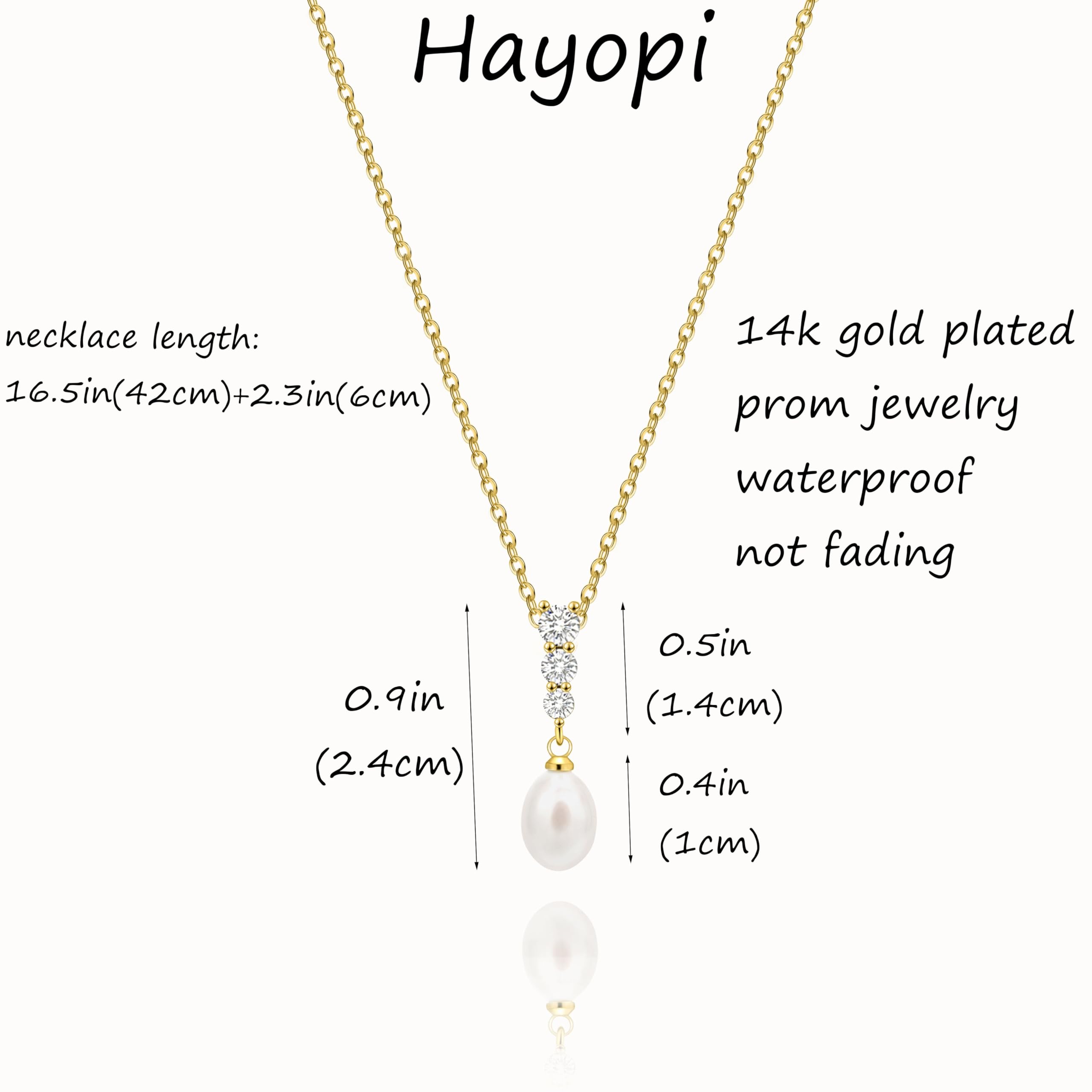 Pearl Necklace for Women Trendy,14k Gold Plated Necklace Dainty Wedding Necklace Small Cute Choker Necklace Gold Prom Drop Necklace Vintage Waterproof Jewelry for Women Prom Jewelry Fashion Gifts