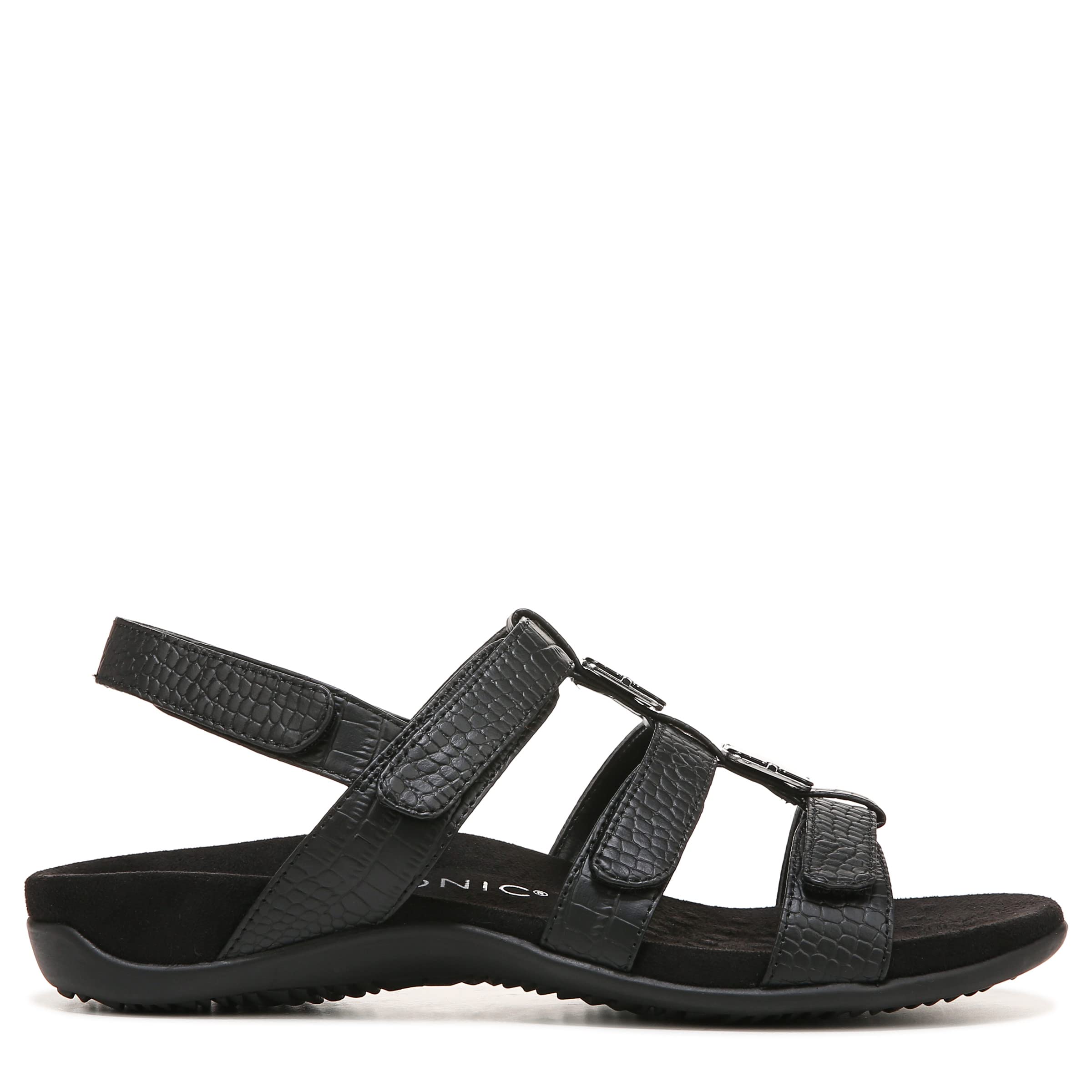 Vionic Women's Women's Rest Amber Backstrap Sandal - Ladies Adjustable Walking Sandals with Concealed Orthotic Arch Support