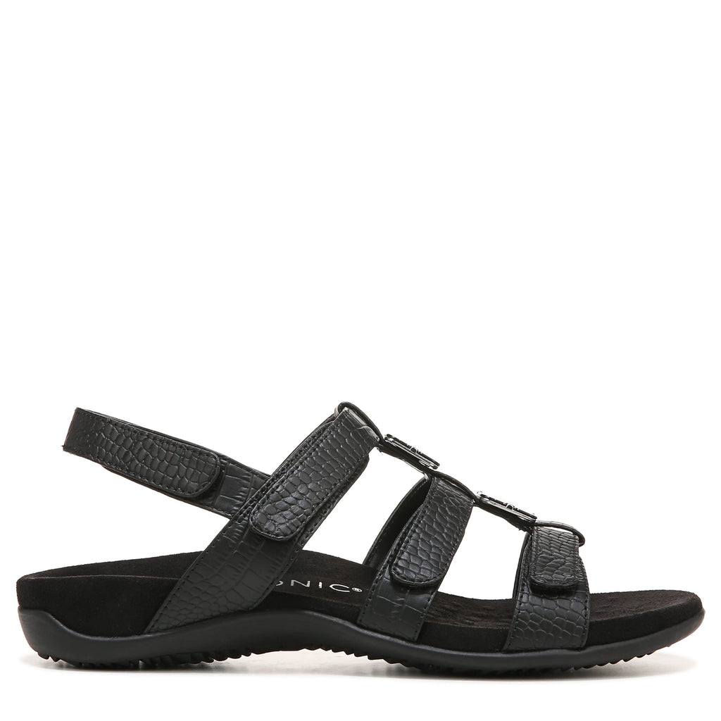 Vionic Women's Women's Rest Amber Backstrap Sandal - Ladies Adjustable Walking Sandals with Concealed Orthotic Arch Support