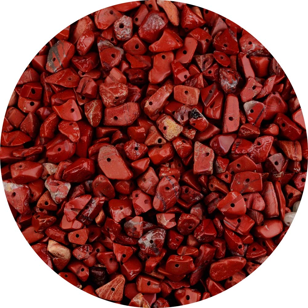 Chip Stone Beads Turquoise 5-8mm About 400 Pieces Irregular Gemstones Healing Crystal Loose Rocks Bead Hole Drilled DIY for Bracelet Jewelry Making Crafting (5-8mm, Turquoise)