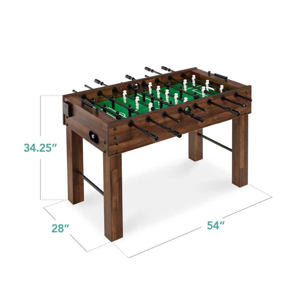Best Choice Products Full Size 54 Inch Regulation Foosball Table for Home, Game Room - Includes 2 Balls, 2 Cup Holders