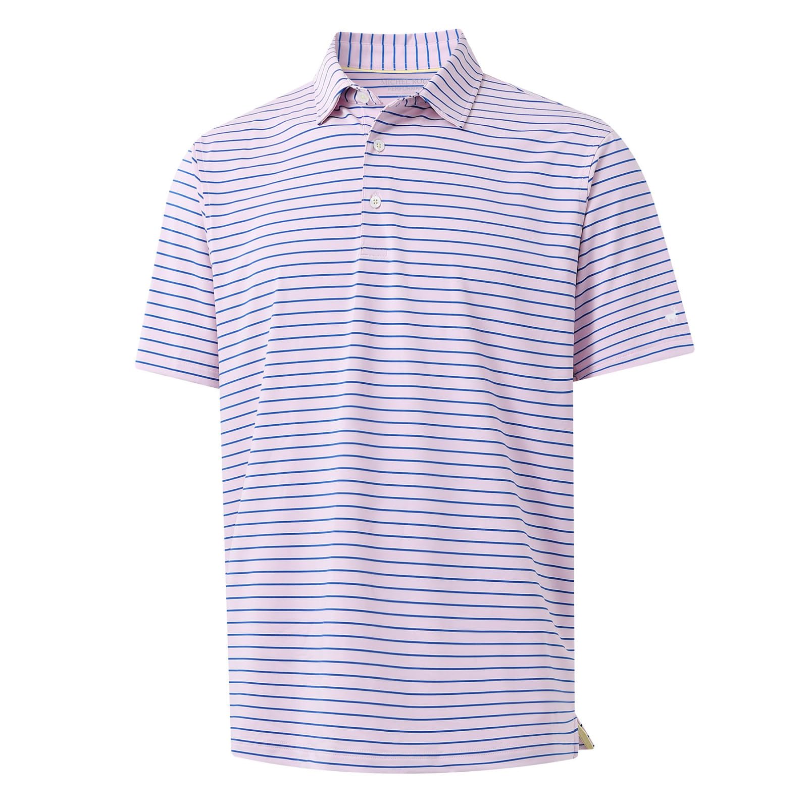 Rouen Mens Polo Shirts Short Sleeve Dry Fit Performance Moisture Wicking Causal Striped Polo Collared Golf Shirts for Men
