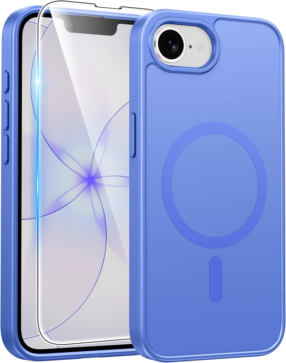 FNTCASE for iPhone 17 Case: [Compatible with Magsafe] Translucent Matte Cases with [Full Camera Protection] [Screen Protector] Military Grade Shockproof Protective Phone Cover - Light Purple