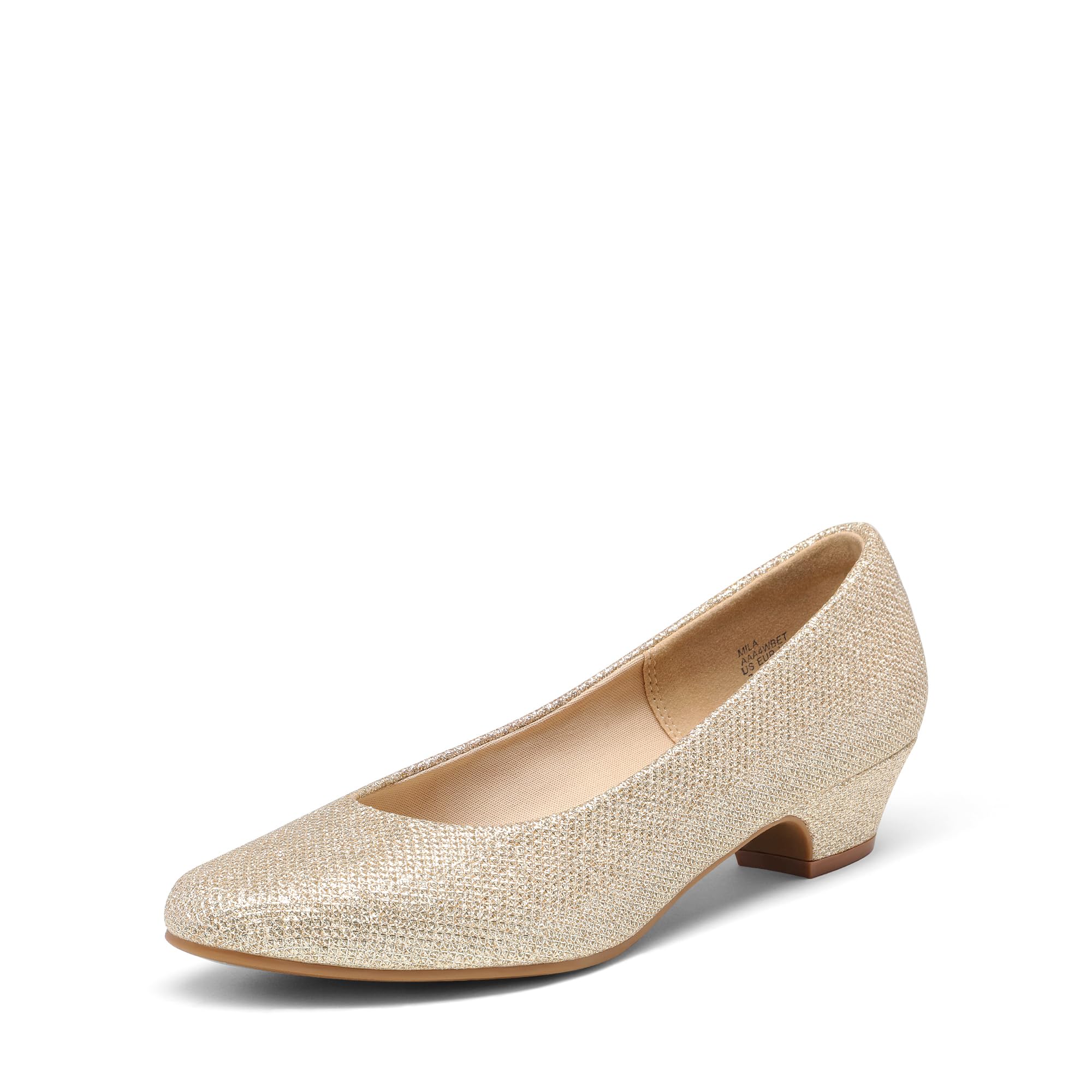 DREAM PAIRS Women's Mila Low Chunky Heel Pump Shoes