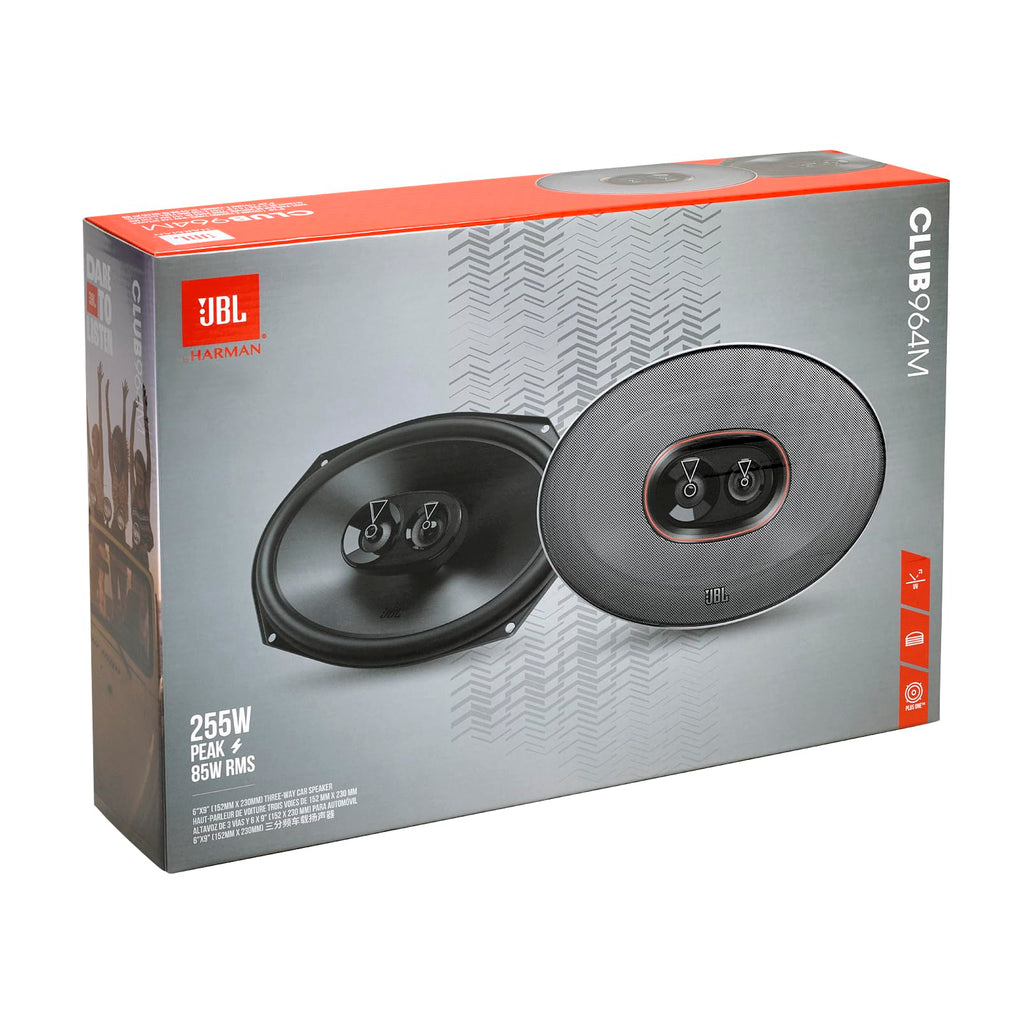 JBL Club 34F - 3-1/2" (87mm) Two-Way Car Speaker, 75 Watts Peak, 25 Watts RMS, Sensitivity (@ 2.83V): 89dB, Frequency Response: 90Hz – 20kHz, Nominal Impedance: 3.0 ohms