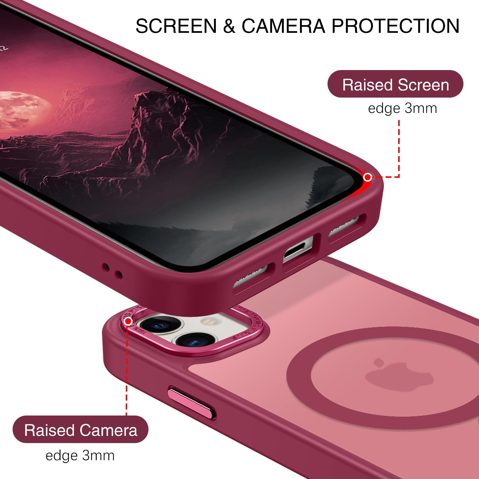BENTOBEN for iPhone 11 Phone Case, Phone case for iPhone 11 Magnetic Case [Compatible with Mag Safe] Translucent Matte Slim Shockproof Anti-Fingerprint Protective Cover for iPhone 11 6.1’’ Black