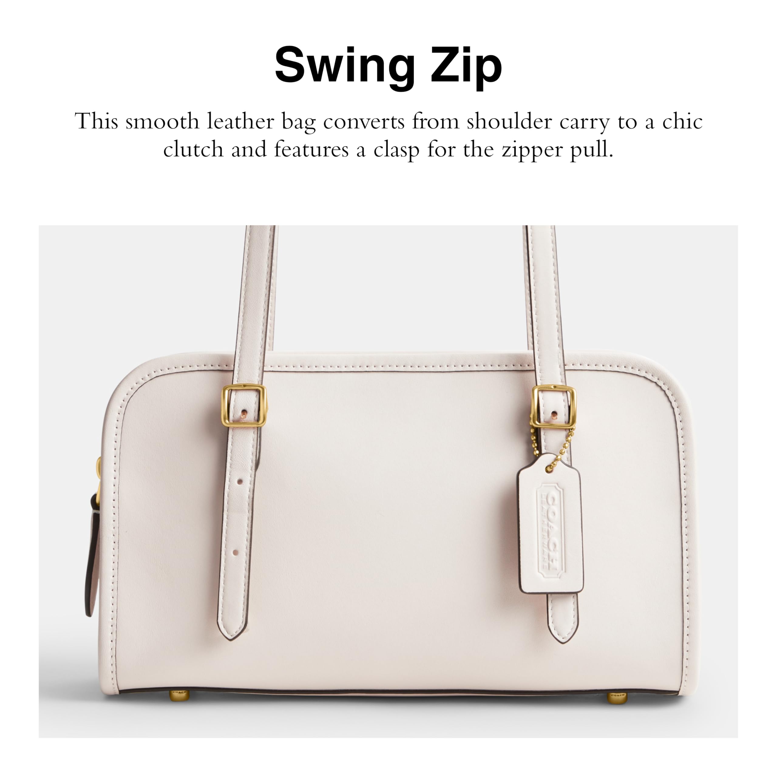COACH Swing Zip Bag with Grommets