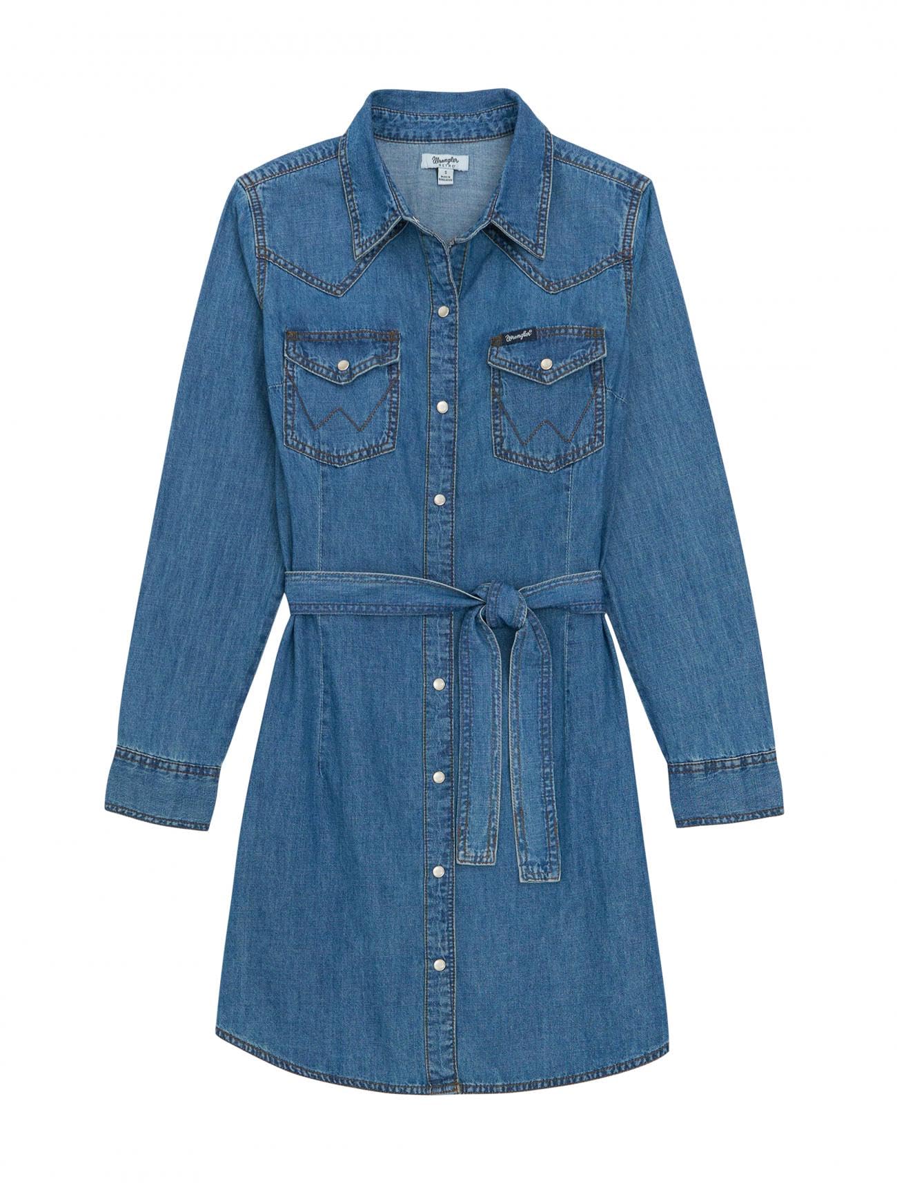 Wrangler Women's Denim Snap Dress
