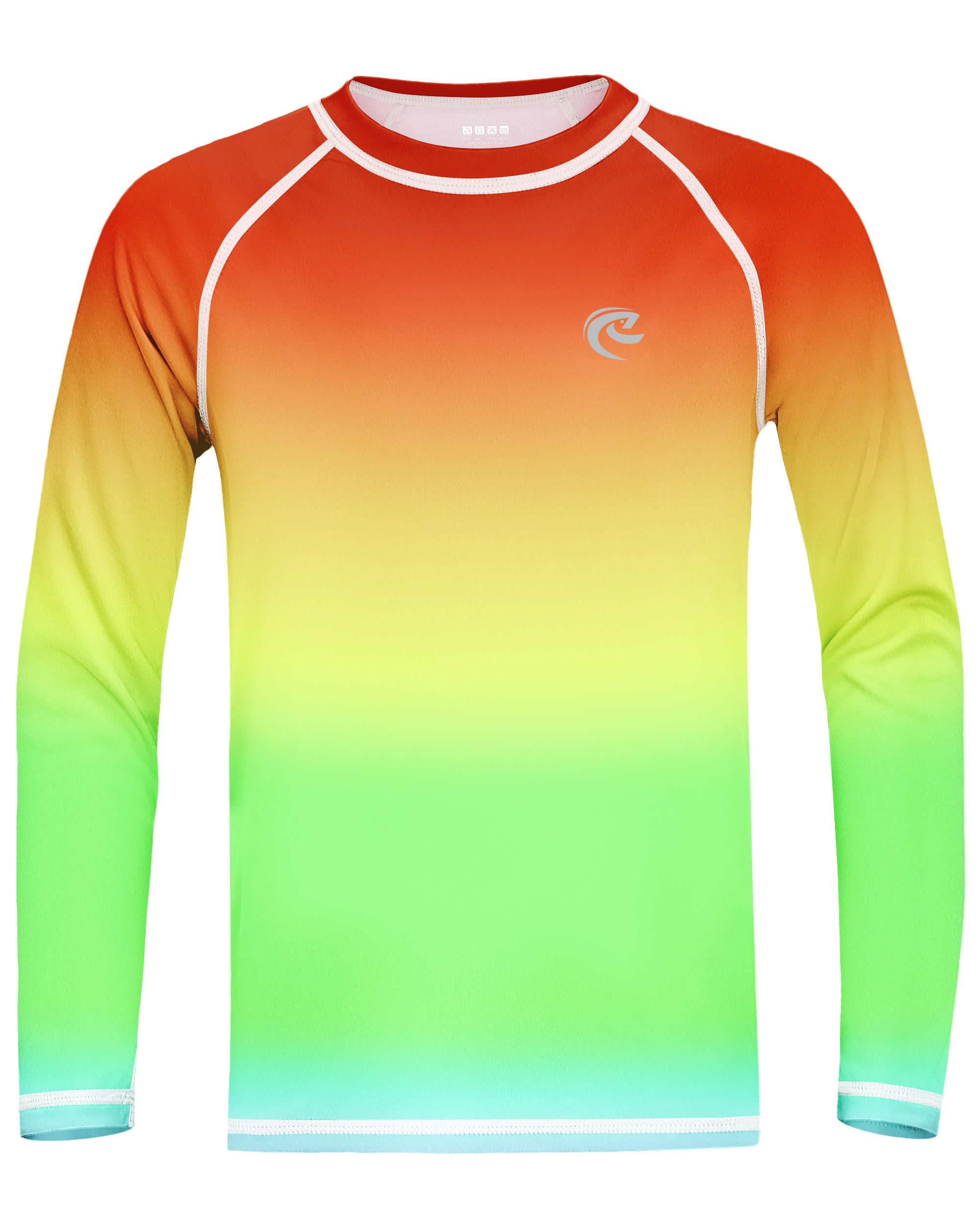Boys UPF 50+ Swim Shirt Long Sleeve, 1 or 2 Pack UV Sun Protection Rash Guard, Youth Kids SPF Water Shirts for Beach Surf