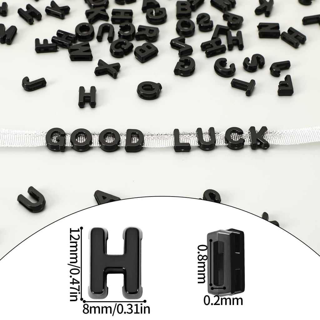 Augshy 700PCS White Letter Beads Alphabet Beads for Making DIY (6mm) | Premium Acrylic Cube Shape, Ideal Bracelets and Keychains, Large Hole Design for Easy Paracord Threading