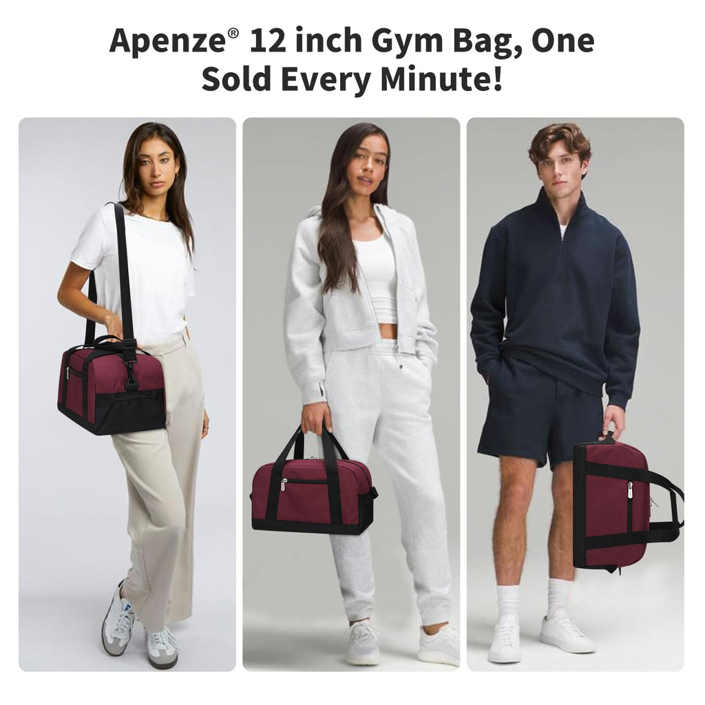 Apenze Small Gym Bag Carry On Bag - 12 in Mini Duffle Bag Lightweight for Overnight Travel(Camouflage)